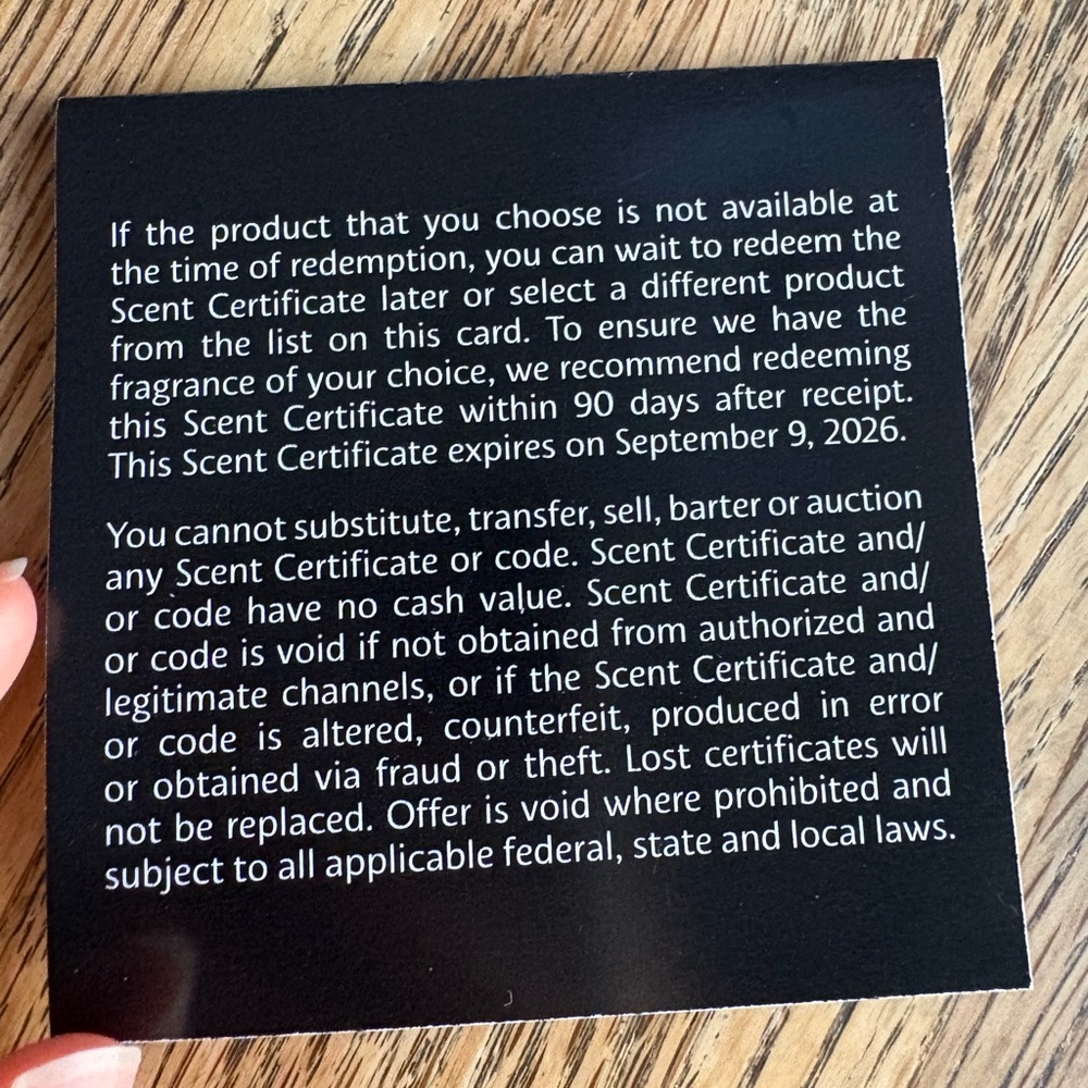 Sephora Scent Certificate - Picture 3 of 3